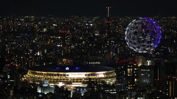 Màn trình diễn drone kỳ ảo trong lễ khai mạc Olympic Tokyo 2020