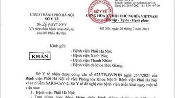 Bệnh viện Phổi Hà Nội tạm dừng khám chữa bệnh do có liên quan đến ca nhiễm COVID-19