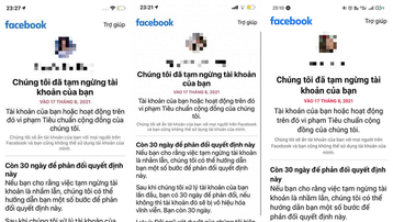 Hàng loạt người dùng Facebook tại Việt Nam bị khóa tài khoản không rõ lý do