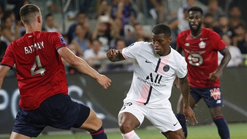 Kết quả Lille 1-0 PSG: Trái đắng đầu mùa cho PSG