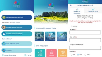 Tích hợp tính năng 'Tờ khai y tế' trên ứng dụng 'Du lịch Việt Nam an toàn'
