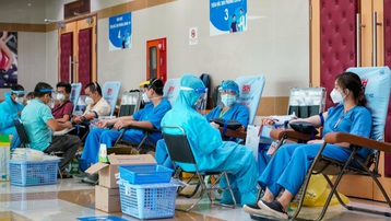 TP.HCM: Bệnh viện tổ chức hiến máu cứu người bệnh giữa mùa dịch