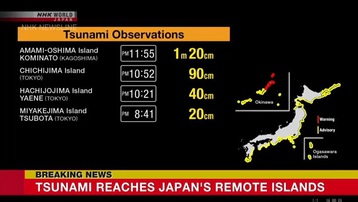Nhật Bản phát hiện sóng thần sau vụ phun trào núi lửa ở Tonga