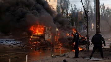 Lãnh sự quán Đức tại Ukraine bị đánh trúng trong cuộc tấn công tên lửa