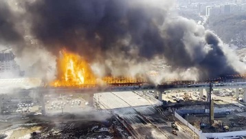 Cháy hầm cao tốc tại Hàn Quốc