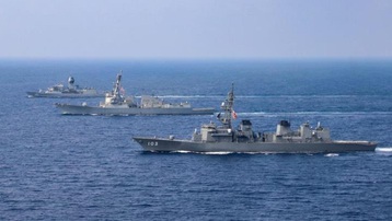 Mỹ, Australia và Nhật Bản tập trận chung ở Biển Đông