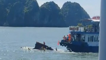 Vụ va chạm gây chìm tàu trên Vịnh Lan Hạ: 1 phụ nữ tử vong, cứu được 11 hành khách