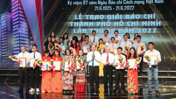 TP.HCM trao 65 giải thưởng cho các tác phẩm báo chí xuất sắc