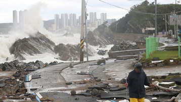 Siêu bão Hinnamnor gây thiệt hại nặng nề tại Hàn Quốc