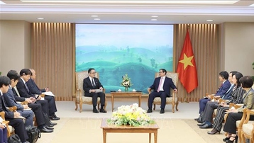 Thủ tướng Phạm Minh Chính tiếp Tổng Giám đốc Tập đoàn Marubeni Kakinoki Masumi