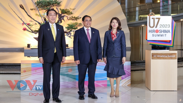 Thủ tướng Phạm Minh Chính phát biểu tại Hội nghị thượng đỉnh G7 mở rộng