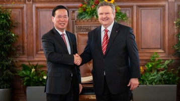 Chủ tịch nước Võ Văn Thưởng gặp Thị trưởng thành phố Vienna