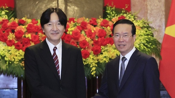 Chủ tịch nước và Phu nhân tiếp Hoàng Thái tử và Công nương Nhật Bản