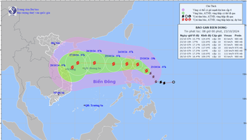 Tin bão gần Biển Đông (bão TRAMI)
