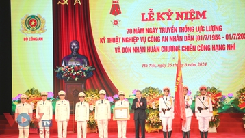 Chủ tịch nước Tô Lâm dự lễ kỷ niệm 70 năm Lực lượng Kỹ thuật nghiệp vụ CAND