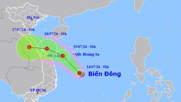 Áp thấp nhiệt đới hình thành trên biển, đất liền mưa diện rộng