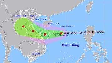 Áp thấp nhiệt đới cách Hoàng Sa khoảng 220km về phía Đông