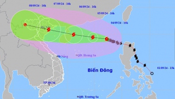 Bão số 3 giật cấp 16 trên vùng biển phía Đông khu vực Bắc Biển Đông