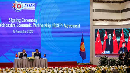 Châu Á-Thái Bình dương ký kết RCEP: Mỹ lo ngại bị bỏ lại phía sau  