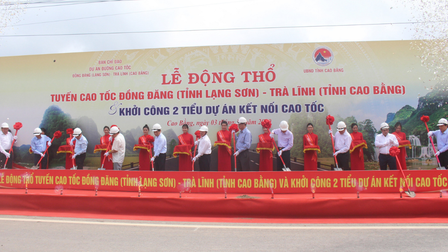 Cao tốc Đồng Đăng - Trà Lĩnh kết nối Cao Bằng với các tỉnh, thành trong khu vực