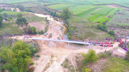 Bàn giao đưa vào sử dụng cầu dân sinh tại huyện Thạch Thành