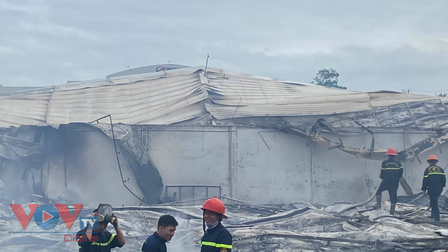 Cháy Công ty may thiệt hại 10 tỷ đồng ở Bình Định