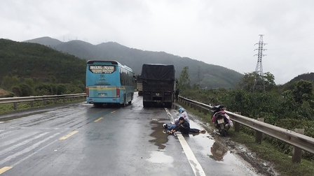 Đà Nẵng: Tai nạn giao thông trên đường tránh nam Hải Vân, 1 người chết