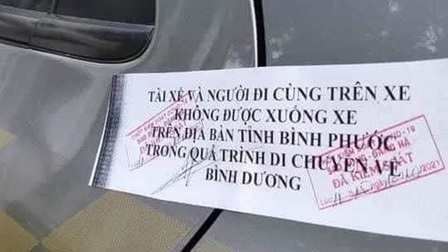 Bình Phước: Không để xảy ra việc dán niêm phong ở cửa xe ô tô