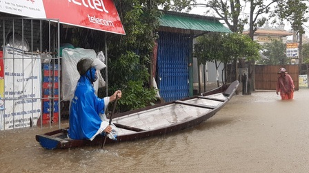 Mưa lớn gây ngập một số nơi ở Thừa Thiên Huế