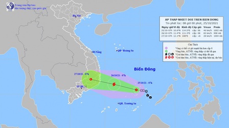 Tin áp thấp nhiệt đới trên Biển Đông: Trong ngày hôm nay mạnh lên thành bão