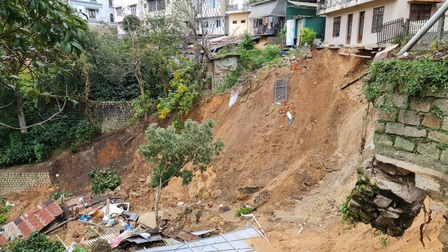 Đà Lạt: Khắc phục sạt lở đất tại Khe Sanh theo hình thức công trình khẩn cấp phòng chống thiên tai