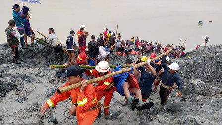 Sạt lở mỏ ngọc bích Myanmar, 100 người mất tích