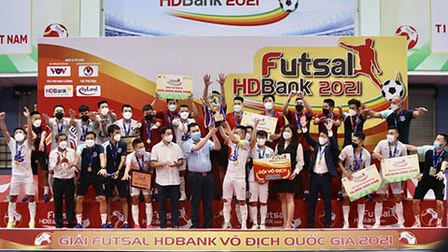 Thái Sơn Nam lần thứ 11 vô địch giải futsal VĐQG 