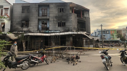 Cháy cửa hàng quần áo, 4 người trong 1 gia đình thiệt mạng