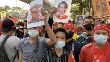 Biểu tình lớn ủng hộ bà Aung San Suu Kyi tại Bangkok, Thái Lan