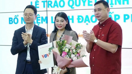VOV bổ nhiệm bà Trần Thị Hoài Thu giữ chức Giám đốc kênh VTC9