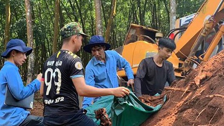 Phát hiện 3 hài cốt liệt sĩ với nhiều di vật tại Bình Phước