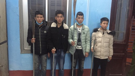 Quảng Ninh: Xử phạt nhóm thanh thiếu niên sử dụng vũ khí trái phép