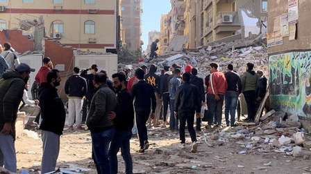 Cập nhật vụ sập nhà 10 tầng ở Ai Cập: 50 người thương vong