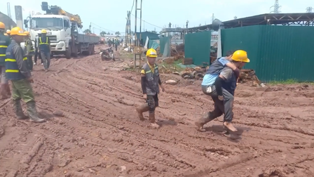 Quảng Ninh: Đổ sập công trình khu nhà xưởng dệt kim Texhong