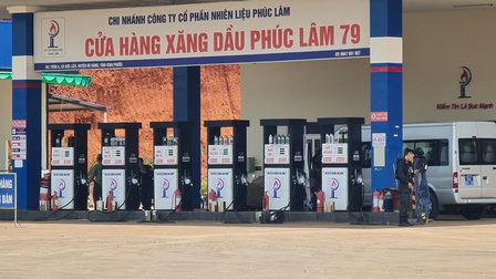 Phong tỏa một cây xăng tại Bình Phước liên quan đến đường dây xăng giả