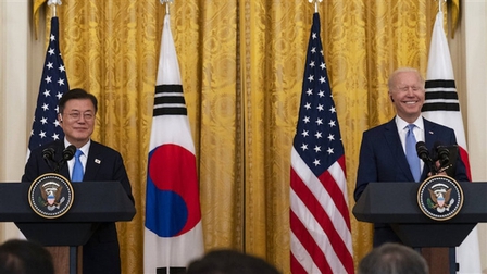 Mỹ và Hàn Quốc cam kết thúc đẩy phi hạt nhân hoá bán đảo Triều Tiên