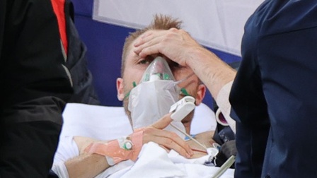 Eriksen ổn định sức khỏe khi nhập viện