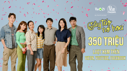 Đạt hơn 350 triệu view, 'Cây táo nở hoa' là phim truyền hình Việt được yêu thích nhất 2021