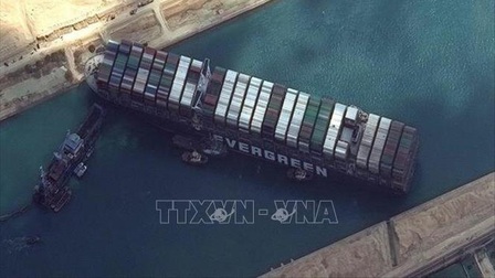 Tàu Ever Given rời kênh đào Suez
