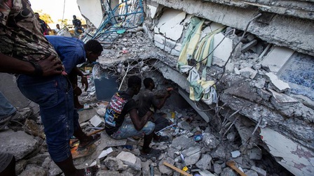 Số người chết trong trận động đất ở Haiti tăng lên hơn 1.200 người