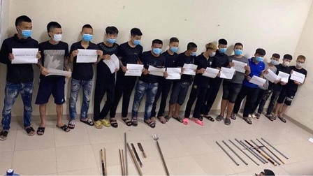 Hà Nam: Truy bắt nhóm thanh thiếu niên dùng hung khí gây rối trật tự công cộng