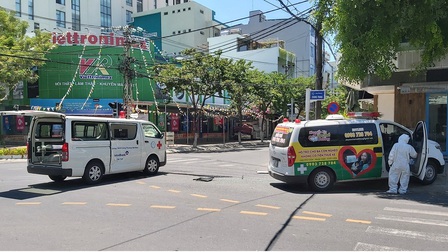 Đà Nẵng: 2 xe cấp cứu đâm nhau khi đang làm nhiệm vụ