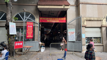 Hà Nội tạm dừng hoạt động chợ Ngọc Hà do có tiểu thương dương tính