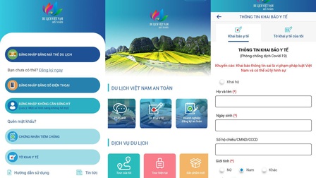 Tích hợp tính năng 'Tờ khai y tế' trên ứng dụng 'Du lịch Việt Nam an toàn'